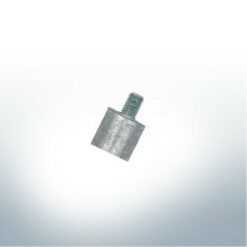 Pin anodes compatible with Yanmar 1gm10 & 6LY3 | M8 | Ø20/L20 (AlZn5In) | 9114AL