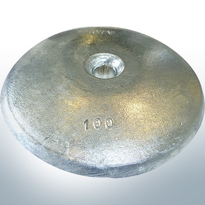 Disk-Anodes Ø 100mm | hole (Zinc) | 9801
