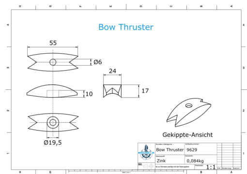 Bow Thruster Volvo QL41100276 (Zinc) | 9629