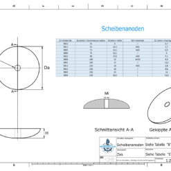 Disk-Anodes Ø 75mm | M8 (Zinc) | 9805
