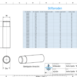 Anodi a spillo 3/8'' Ø16/L50 (AlZn5In) | 9122AL