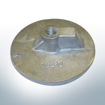 Anodes compatible to Mercury | Uni plate 1 2 76214 7/16" Whitw. (AlZn5In) | 9701AL