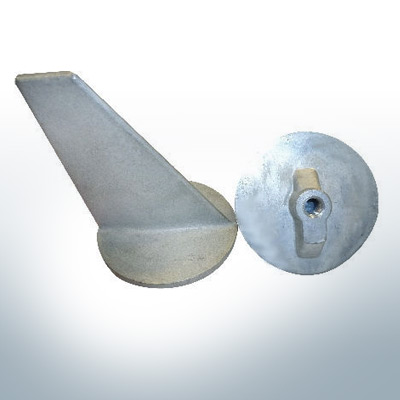 Anodes compatible to Mercury | Trim-Tab-Anode long 34127 (AlZn5In) | 9705AL