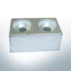 Anodes compatible to Yamaha and Yanmar | Anode-Block >115PS 4325200 (Zinc) | 9550