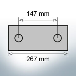 Block- and Ribbon-Anodes Block L267/147 (Zinc) | 9345