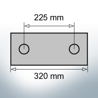 Block- and Ribbon-Anodes Block L320/200 (Zinc) | 9348