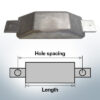 Block- and Ribbon-Anodes Flat-Anode L165/180 (AlZn5In) | 9341AL