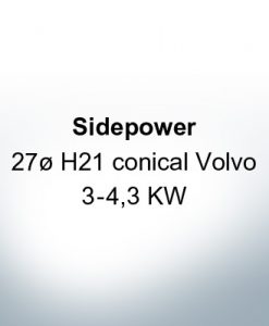 Sidepower 27ø H21 conical Volvo 3-4,3 KW (AlZn5In) | 9617AL