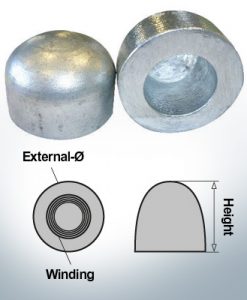 Nut-Caps M36x1,5 Ø60/H40 (Zinc) | 9404