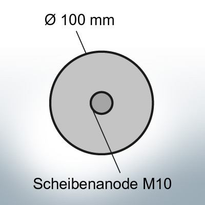 Disk-Anodes Ø 100mm | Bundle (Zinc) | 9800 9801