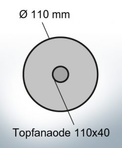 Cylinder-Anodes 110x40 Ø110 mm (AlZn5In) | 9809AL