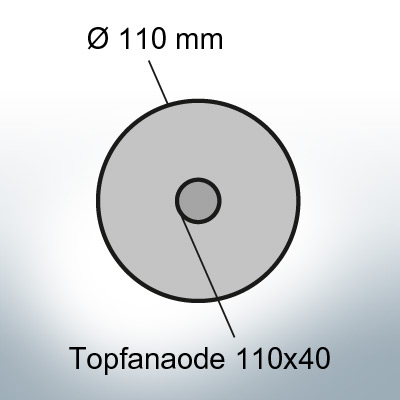 Cylinder-Anodes 110x40 Ø110 mm (Zinc) | 9809
