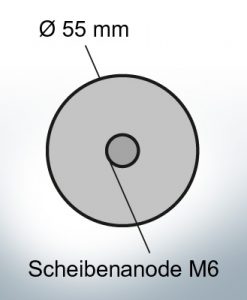Disk-Anodes with M6 Ø55 mm (Zinc) | 9811