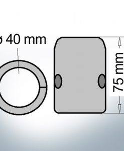 Shaft-Anode with metric inner diameter 40 mm (AlZn5In) | 9005AL