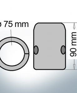 Shaft-Anode with metric inner diameter 75 mm (Zinc) | 9012