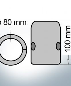 Shaft-Anode with metric inner diameter 80 mm (AlZn5In) | 9013AL