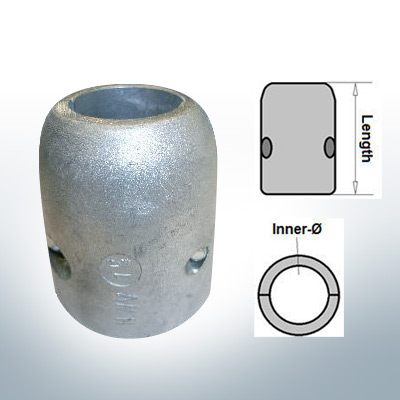 Shaft-Anodes with imperial inner diameter 1 1/2'' (Zinc) | 9018