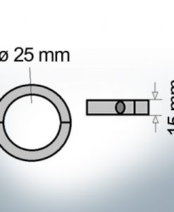 Shaft-Anode-Rings with metric inner diameter 25 mm (AlZn5In) | 9032AL