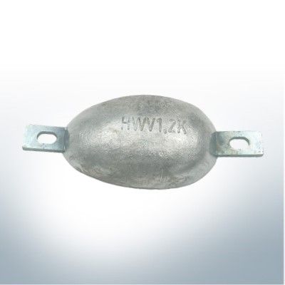 Block and body anodes oval L185/150 (zinc) | 9351