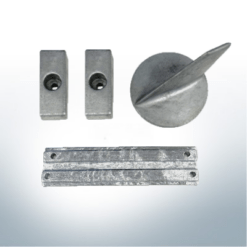 Anode set compatible with Mercury 60 - 125 hp | Zinc | Anode set 12