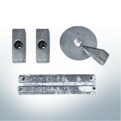 Anode set compatible with Mercury F30 - F40 - F60 | AlZn5In | Anode set 11AL