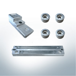 Anode set compatible with Suzuki AB | 90-100-115-140 hp | Anode set 15