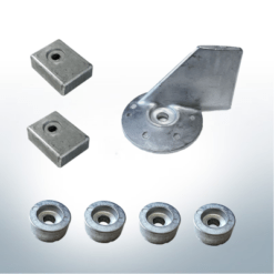 Anode set compatible with Suzuki AB | 40-50 hp | Anode set 16