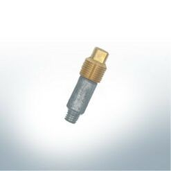 Anode & brass sleeve compatible with Volvo Penta | 838929 & 800475 | (AlZn5In) | 9225AL_M