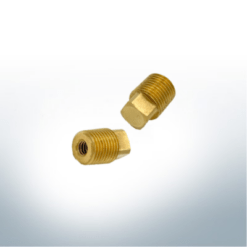 Brass socket compatible with Caterpillar | Ref: 6L2282 | 1/4“ UNC x 1/4” NPT | 9912