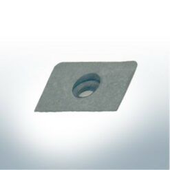 Anodes compatible with Mercury | Ref: 42121A2 suitable for 6-15hp (AlZn5In) | 9724AL - Image 2
