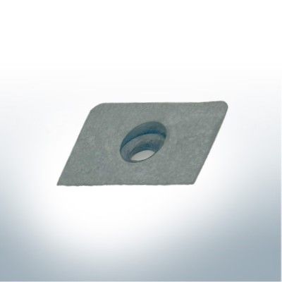 Anodes compatible with Mercury | Ref: 42121A2 suitable for 6-15hp (AlZn5In) | 9724AL - Image 2